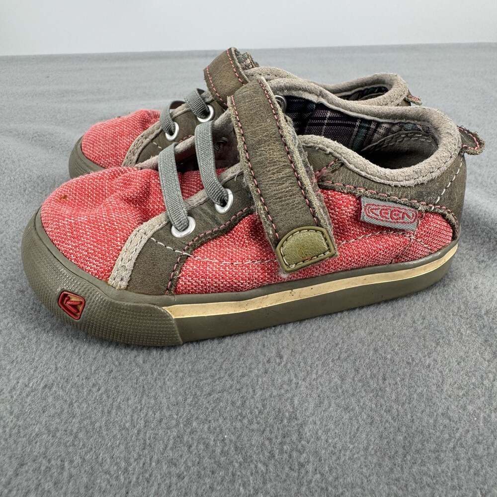 KEEN Coronado Toddler Size 4 Shoes Red Brown Canvas  Outdoor Sneakers